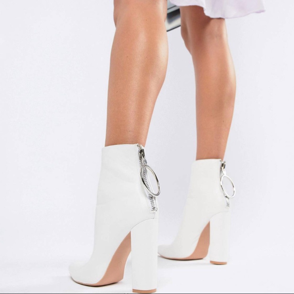 White Public Desire Booties
